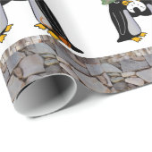 光沢のある包装紙、海賊船ペンギン ラッピングペーパー (ロールコーナー)