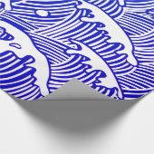 光沢のある包装紙、30"はx 6'日本語振ります ラッピングペーパー (角)