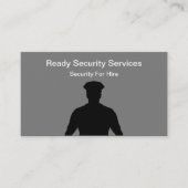 光沢のある名刺を採用するセキュリティサービス 名刺 (正面)