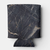 光沢のある大理石：ブラック金ゴールドエレガンス。 缶クーラー (裏面)