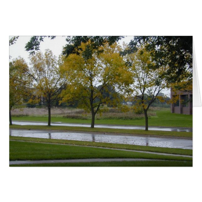 光沢のある大通りカード (正面横)