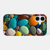 光沢のある小石デザイン電話ケースiPhone & Sams iPhone 16ケース (裏面横)