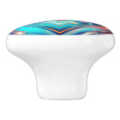 光沢のある山形 セラミックノブ (側面)