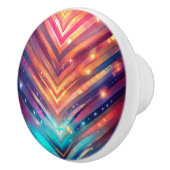 光沢のある山形 セラミックノブ (右)