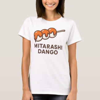 光沢のある御田嵐団子イラストレーション Tシャツ
