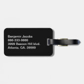 光沢のある微笑のオーストラリアの旗 ラゲッジタグ (裏面横)