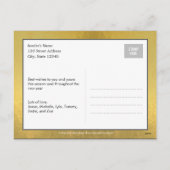 光沢のある恵みホリデーフォトカードはがき シーズンポストカード (裏面)