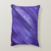 光沢のある明るい抽象芸術モザイクバイオレット背景 アクセントクッション (裏面(縦))