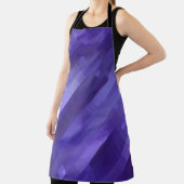 光沢のある明るい抽象芸術モザイクバイオレット背景 エプロン (インサイチュ)