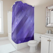 光沢のある明るい抽象芸術モザイクバイオレット背景 シャワーカーテン (インサイチュ)