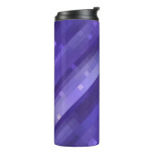 光沢のある明るい抽象芸術モザイクバイオレット背景 タンブラー (回転左)