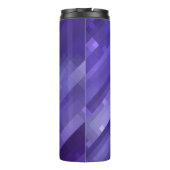 光沢のある明るい抽象芸術モザイクバイオレット背景 タンブラー (裏面)