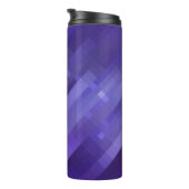 光沢のある明るい抽象芸術モザイクバイオレット背景 タンブラー (回転右)