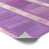 光沢のある明るい抽象芸術モザイクバイオレット背景 ポスター (角)