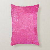 光沢のある明るい抽象芸術モザイクピンクの背景 アクセントクッション (正面(垂直))