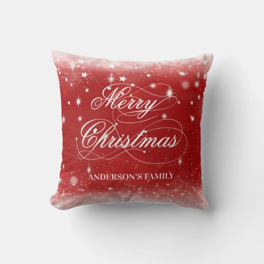 光沢のある星 クッション (正面)