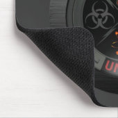 光沢のある気違いの科学者の組合記章 マウスパッド (コーナー)