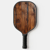 光沢のある汚れたダークウッド ピックルボールラケット (裏面)