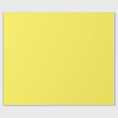 光沢のある無地の明るいレモンイエローラッピング紙 ラッピングペーパー (フラット)