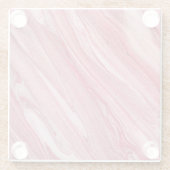 光沢のある爪、 ネイルの光沢：テクスチャ付き背景 ガラスコースター (裏面)