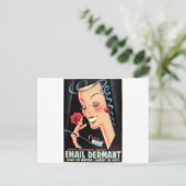 光沢のある白い歯 ポストカード (スタンド正面)