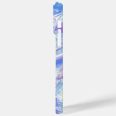 光沢のある皺になったホイル虹色ラップ名前をカスタムする Case-Mate iPhoneケース (裏面 / 左)