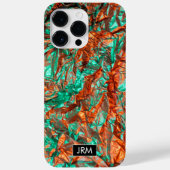 光沢のある皺の虹色のモノグラム Case-Mate iPhoneケース (裏面)