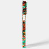 光沢のある皺の虹色のモノグラム Case-Mate iPhoneケース (裏面 / 右)