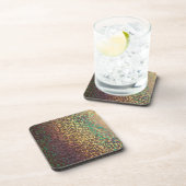 光沢のある紙吹雪数々の、色 コースター (右側)
