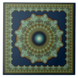 光沢のある素晴らしいフラクタルオーナメント タイル