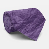 光沢のある紫のしわのある紙 ネクタイ (ロール)