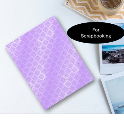 光沢のある紫色のフォイル格子クラフト紙
