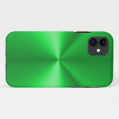 光沢のある緑のメタリック Case-Mate iPhoneケース (裏面(横))
