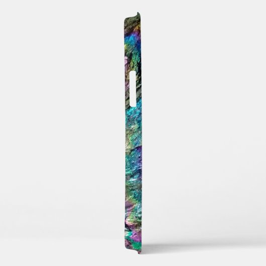 光沢のある色の抽象芸術パターンのストーンiPhoneケース Case-Mate iPhoneケース (裏面 / 右)