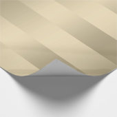 光沢のある色調のフェイク金ゴールドストライプパターン ラッピングペーパー (角)