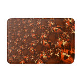 光沢のある茶色がかったサンゴとエンボス バスマット (正面)