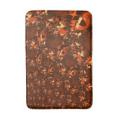 光沢のある茶色がかったサンゴとエンボス バスマット (正面縦)