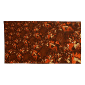 光沢のある茶色がかったサンゴとエンボス 枕カバー (裏面-右)