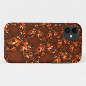 光沢のある茶色がかったサンゴとエンボス Case-Mate iPhoneケース (裏面(横))