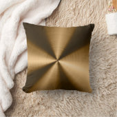 光沢のある茶色の金属ステンレス鋼の外観 クッション (ブランケット)