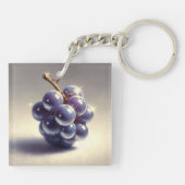 光沢のある葡萄 キーホルダー (裏面)