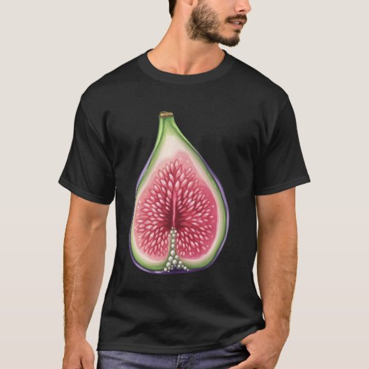 光沢のある虹色の内側のハーフフィグ Tシャツ (正面)