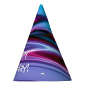 光沢のある誕生日パーティーハット パーティーハット (右)