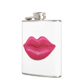 光沢のある赤い唇 フラスク (左)