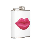 光沢のある赤い唇 フラスク (右)