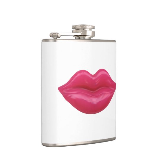 光沢のある赤い唇 フラスク (右)
