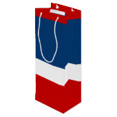 光沢のある赤く白く、青ワインのギフトバッグ ワインギフトバッグ (裏面アングル)