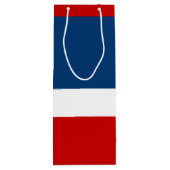 光沢のある赤く白く、青ワインのギフトバッグ ワインギフトバッグ (裏面)