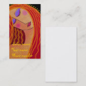 光沢のある赤毛 名刺 (正面/裏面)