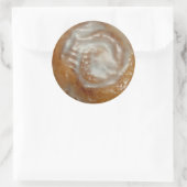 光沢のある転がグラージの丸いステッカー ラウンドシール (バッグ)